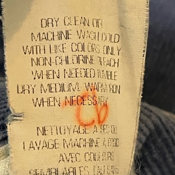 Theory pants corduroy sz 6 blue wide leg - Picture 6 of 7